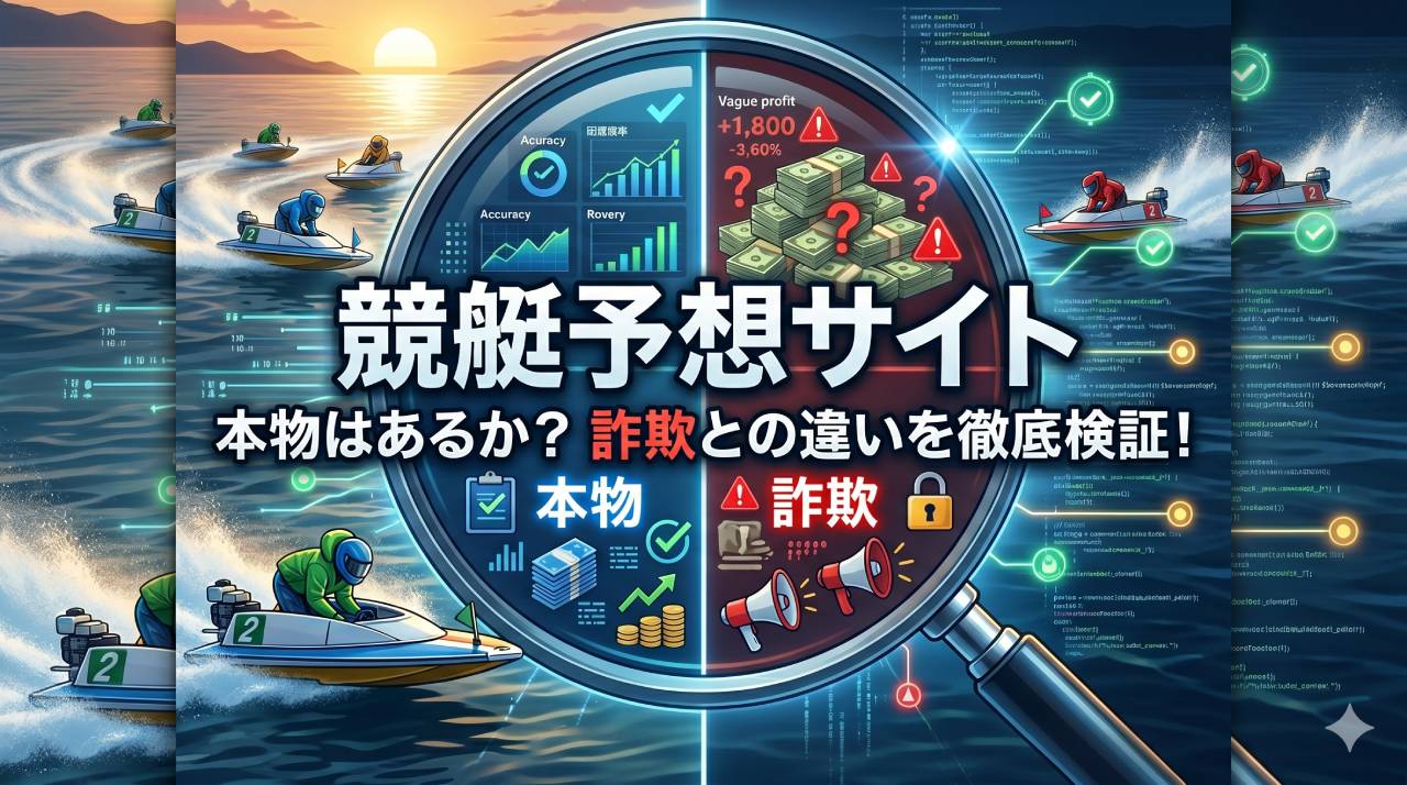 競艇予想サイトに本物はあるのか？詐欺との違いを徹底検証